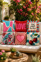 Retro Pop Art Digital Printed Decorative Throw Pillow Cover Modern Living Room Balcony Garden Pillowcase Zippered (Double Sided) - 2