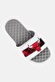 Men Chicago Bulls Distressed Slip On Slides, White - 4