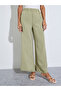 Bishop Sleeve Buttoned Longline Shirt With Wide Leg Pants Set - 5