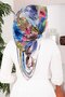 Vintage Rose Patterned Scarf Series Indigo - 3