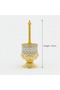 Gold Metal & Crystal Rosewater Sprinkler 23 cm - 4