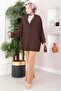 Buttoned Casual Aerobin Kimono Brown - 3