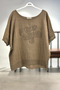 Daisy Sequined Short Sleeve Loose Linen Blouse