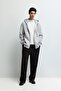 Temel fermuarlı sweatshirt - 2