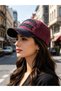 Original the Black Embroidered Unisex Baseball Cap Vintage Distressed Cotton Adjustable Burgundy - 3