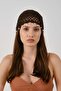 Fine Detailed Mesh Knitted Summer Beanie Y8257 Brown - 2