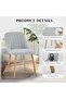 Dining Chairs Set of 2 - Modern Upholstered Kitchen Chairs - 6