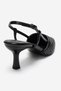 Mavero Black Knitted Women's Heeled Shoes - 5