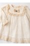 Girl's Elegant Ecru Dress with Tulle Skirt 15564 - 3