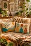 Modern Minimalist Floral Pattern 2-Piece Throw Pillow Cover 35X55 Bohemian Living Room Decor - 6
