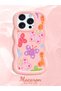 iPhone 14 Pro Compatible Case Camera Protector Pink Silicone Couple Phone Case Butterfly Pattern - 2