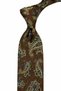 Brown Shawl Pattern Italian Silk Tie İk2508 - 2