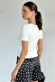 Cream Women's Square Neck Blouse - 4