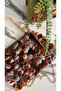 Handmade Brown Front and Back Acrylic Flake Beaded Handbag (25X20Cm) - 3