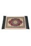 Mini Forehead Prayer Mat with Non-Slip Base and Patterned Pocket Type Travel Prayer Mat - Burgundy - 6