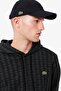 Men's Monogram Fleece Hoodie Black Organic Cotton Hooded Men's Sweatshirt Anthracite - 3