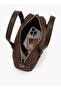 Solid Satchel Bag with Zip Closure - 7