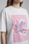 24Y180223 Women's T-Shirt with Print Detail - 3