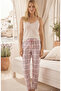 2-Piece Summer Thin Patterned Pajama Bottoms - 3