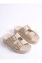 Women's Floral Embroidered Stylish Buckle Women's Slippers Anatomical Soft Comfortable Sole Slippers - 2