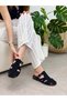 Black Suede (Lydia) Cage Detail Women's Slippers - 4