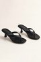Alert Flip Flops Short Heeled Slippers Thin Strap Summer Sandals Women's Shoes