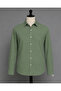 Men's Long Sleeve Plain Muslin Shirt
