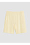 Beige Soft Touch Women's Shorts with Elastic Waist - 3