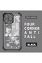 iPhone 16 Pro Max Compatible Transparent Back Four-Corner Reinforced Impact Protection Silicone Case