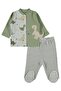 Dino Printed 10-Piece Bodysuit Sets - Green - 2