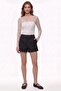 Polka Dot Tulle Blouse Ecru - 2