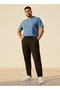 Plus Regular Fit Trousers with Pockets - 3