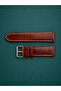 Premium Melted Brown White Stitched Leather Watch Band 24mm / 22mm - 2