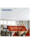 Gypsum False Ceiling Tile, Ultra-Thin White 600x600x7mm Pack of 8 - 3