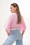 Women's Muslin Fabric Tied Bolero - 5