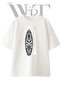 Tiki Surfboard Design Printed Unisex White Oversize T-Shirt