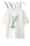Tuy Kalem Hokka Design Printed Unisex White Oversize T-Shirt