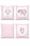 Pink Heart My Melody Patterned 4-Piece Children's and Baby Pillowcase Set - 3