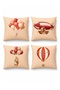 Flying Rabbit Patterned 4-Piece Children's and Baby Pillowcase Set - 3