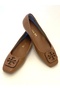 Square-Toed Genuine Leather Buckle Ballet Flats - 3