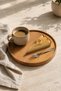 Wooden Round Presentation Plate - Fruit Serving Tray - Organizer - Solid Beech (25cm) - 5