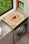 Clothes Dryer Top Organizer Mat Liquid-Proof Cover Love Grows Here