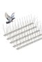 Pack Of 6 Bird Spikes Deterrent for Pigeons, Stainless Steel Repellent Strip, Outdoor Pest Control for Roof Fence Mailbox Window
