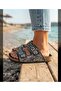 Women's Natural Stone Black Double Buckle Sea Stone Orthopedic Slippers - 3