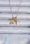 316L Steel Chain Gold Color Zircon Stone Magnet Heart Necklace - 3