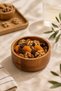 Wooden Snack Bowl - Round Cheese Serving Tray - Decorative Solid Beech (13cm)