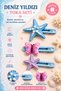 Sea Star Children's Hair Clip Set – 3 Colorful Hair Clips