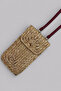 Vexa Genuine Leather (20cm Height X 12cm Width) Minimal Crossbody Bag with Soft Straw Rope Phone Holder, Zipper Wallet - 5