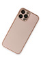 Aconcept iPhone 13 Pro Case Coco Leather Silicone Cover (120755) - Pink - 2