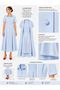Blue Pearl Detail Midi Dress - 7